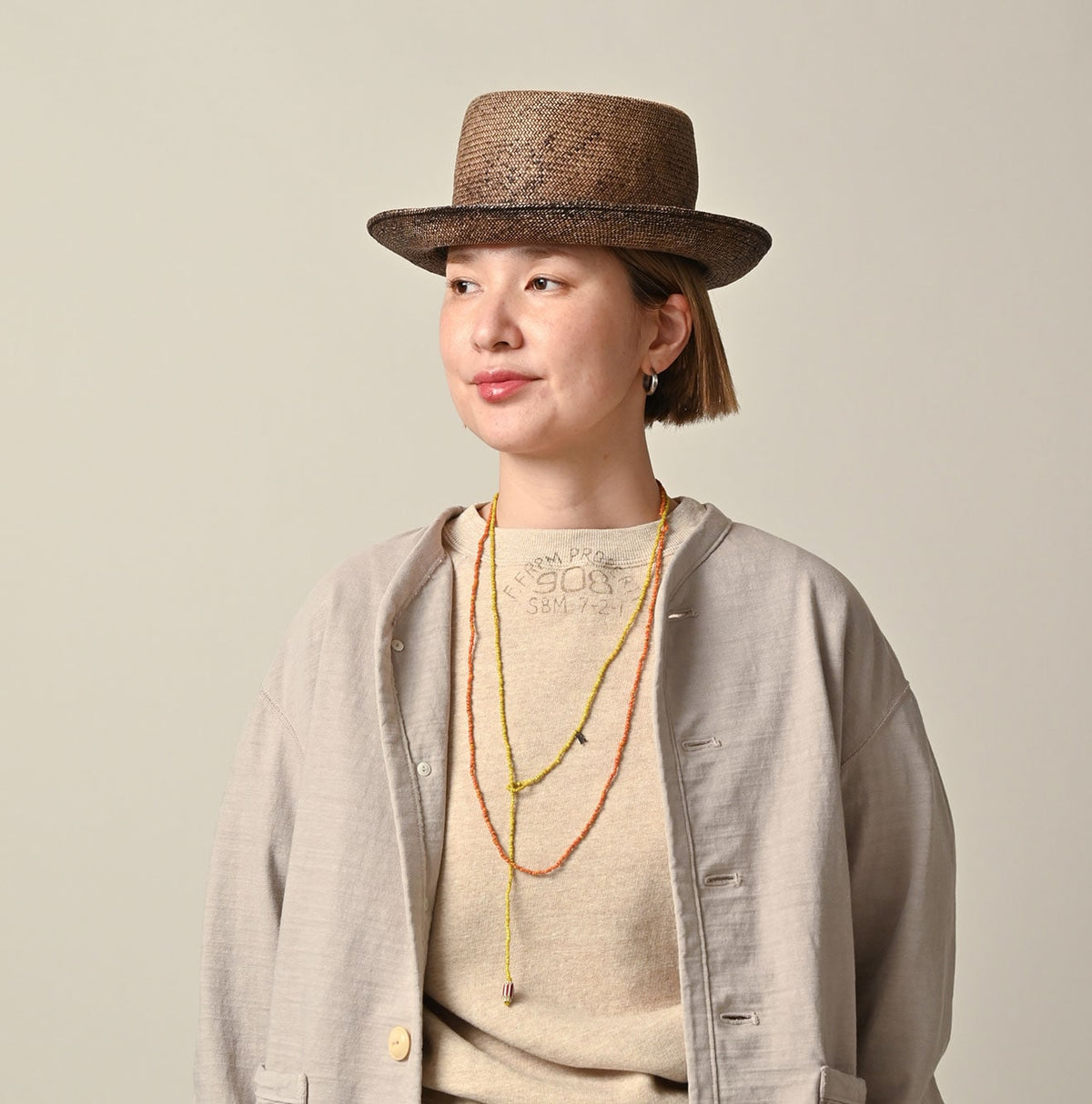 45R Antique Beads Necklace