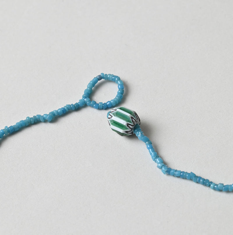45R Turquoise Antique Beads Necklace