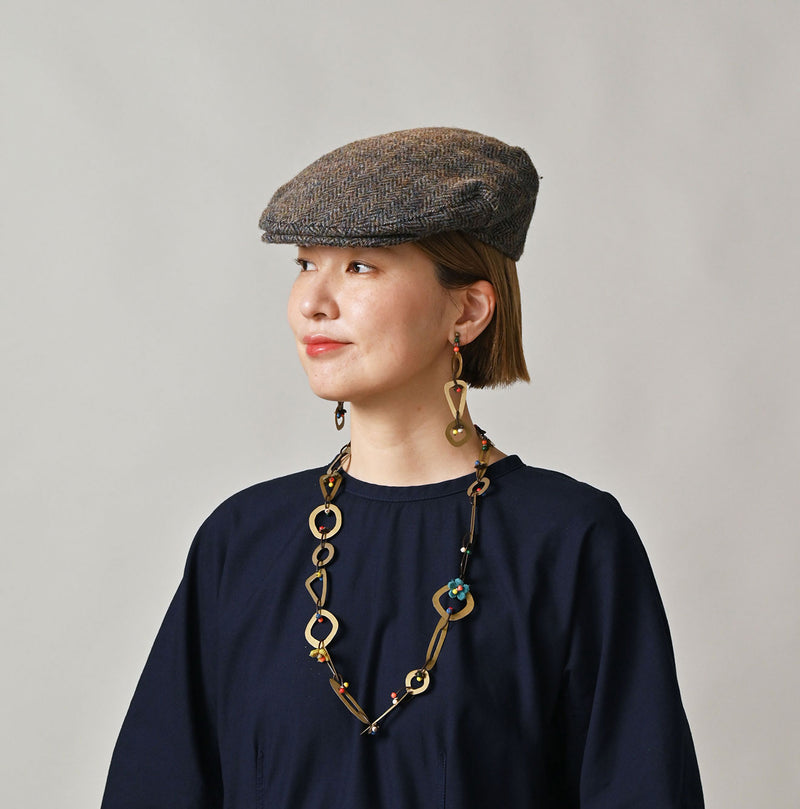 45R Circle Triangle Square Brass Necklace