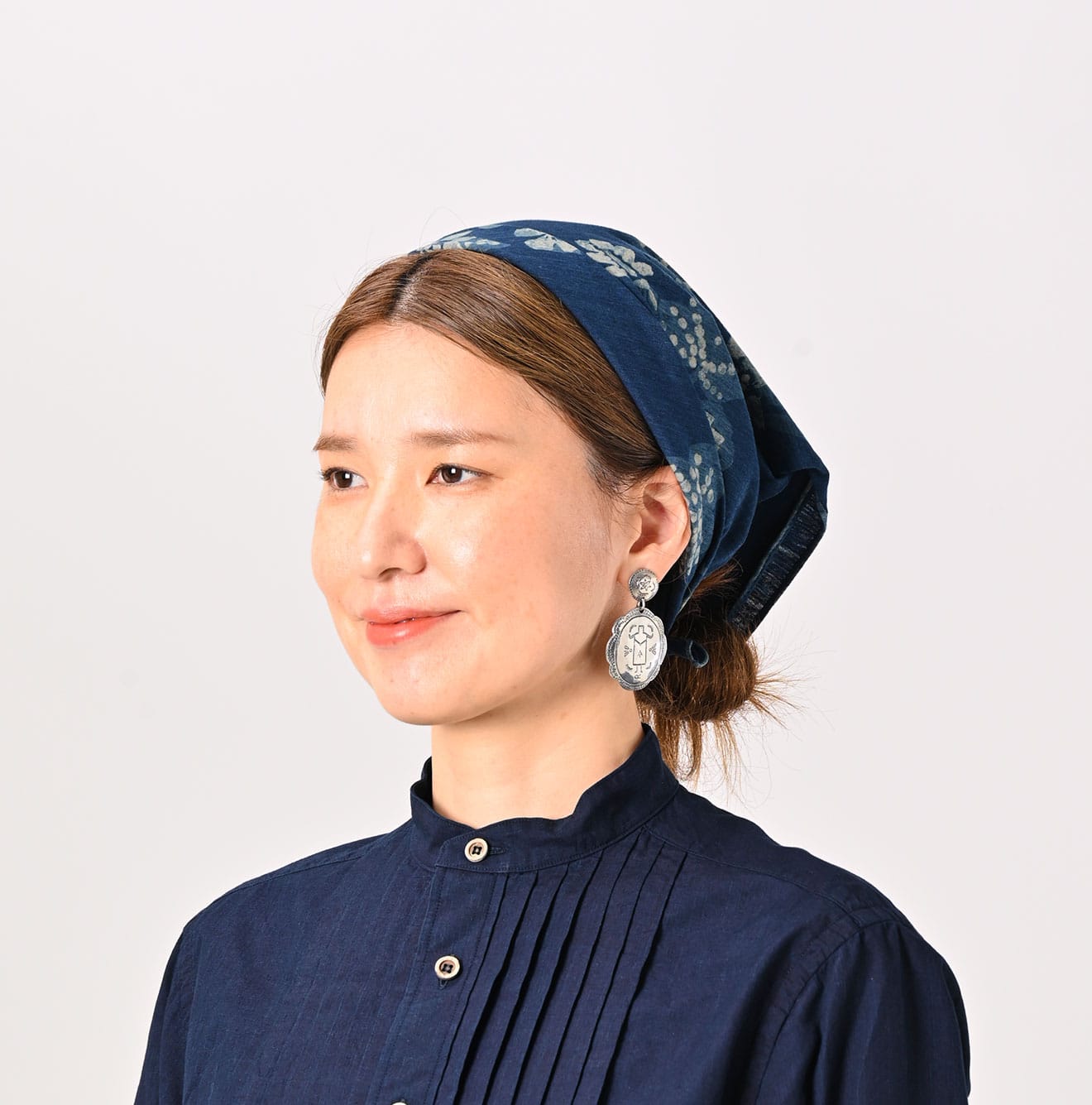 45R Indigo Tenjiku Fushicho Bandana