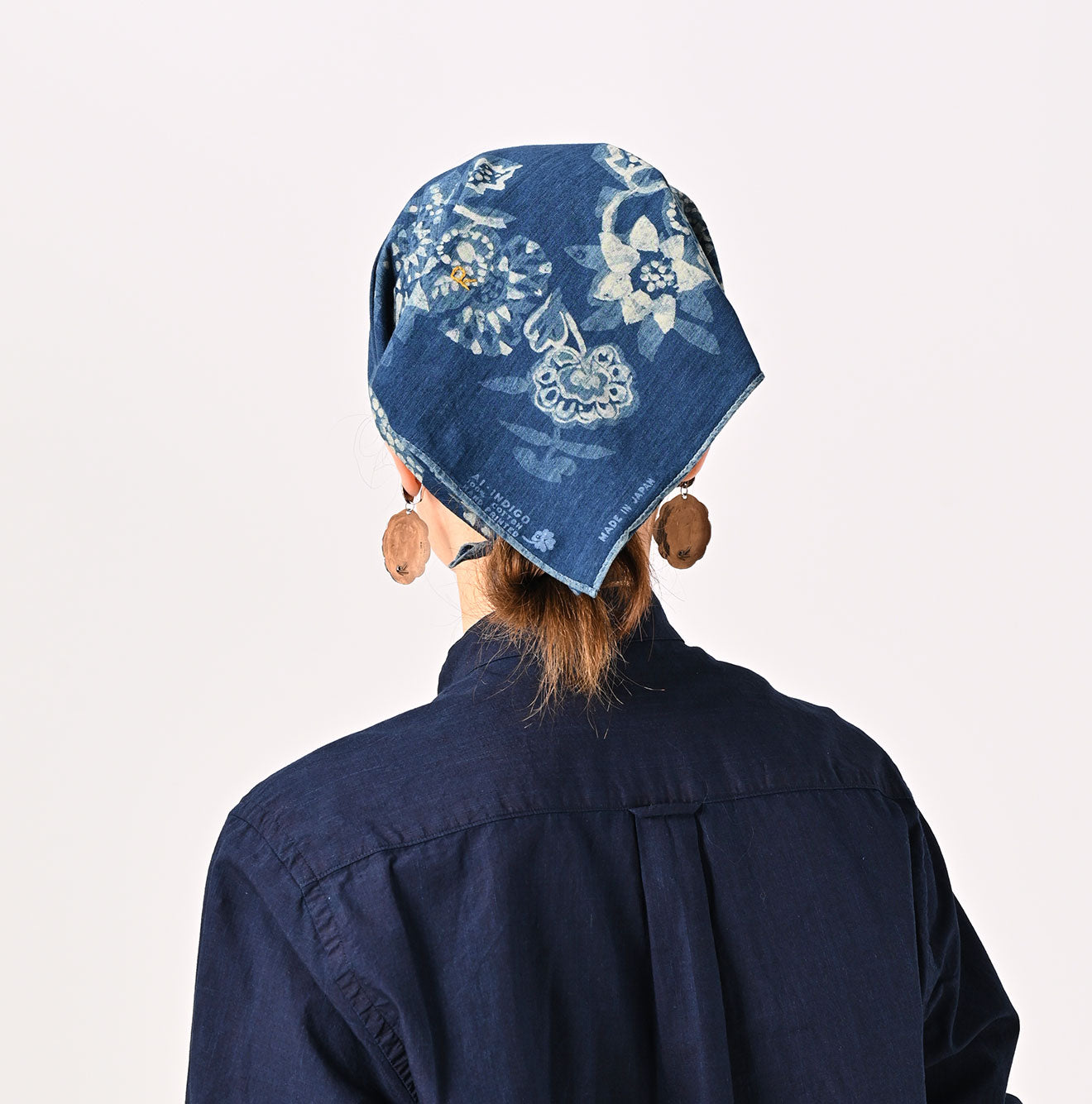 45R Indigo Tenjiku Fushicho Bandana