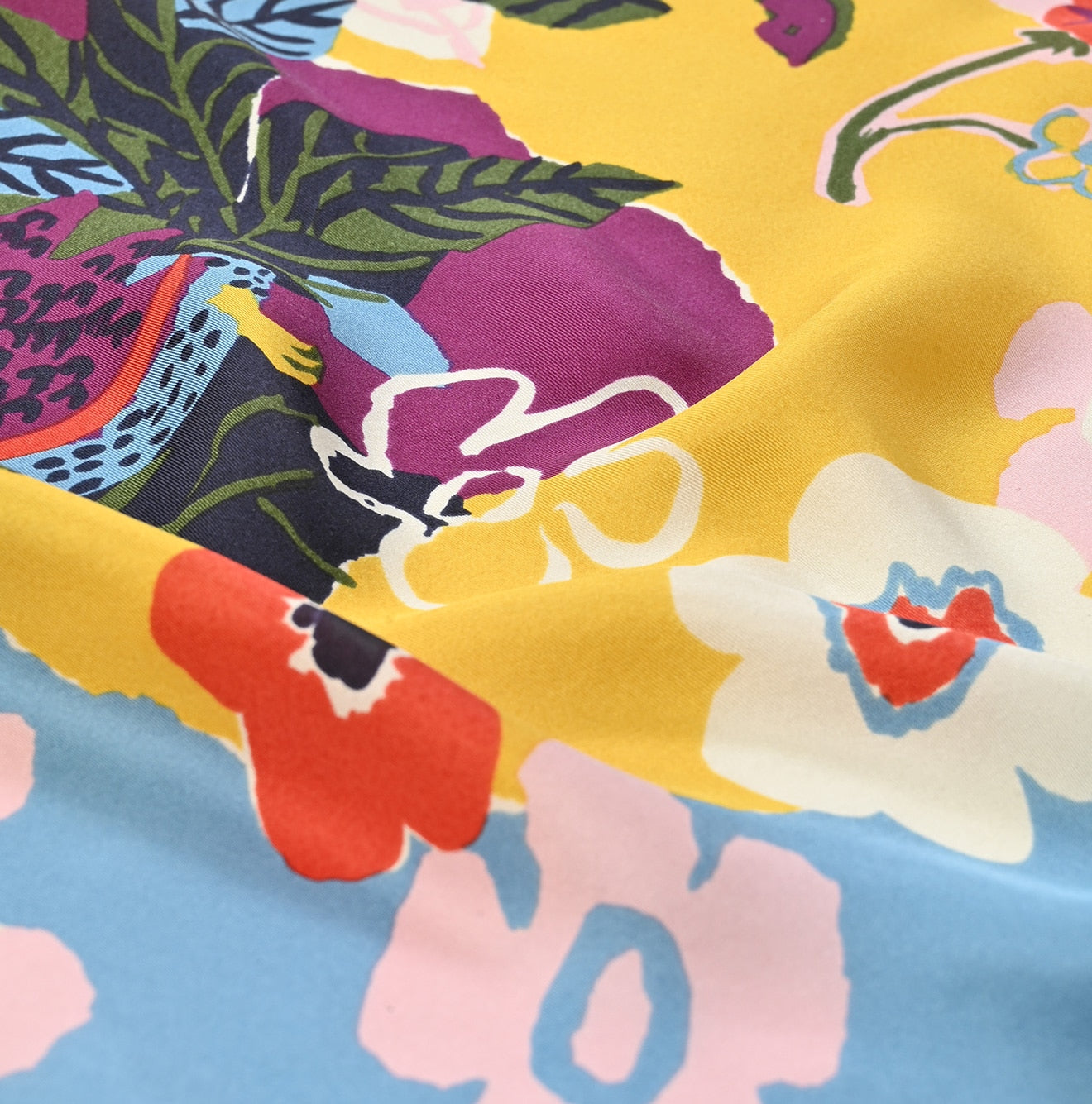 Silk Anemone Bird Bandana - 45R by 45rpm studio