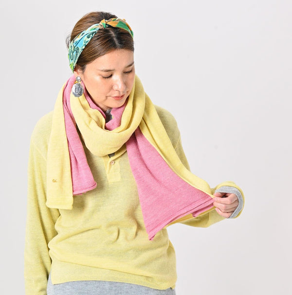 Botanical Dyed Cashmere Super Gauze Muffler - 45R by 45rpm studio