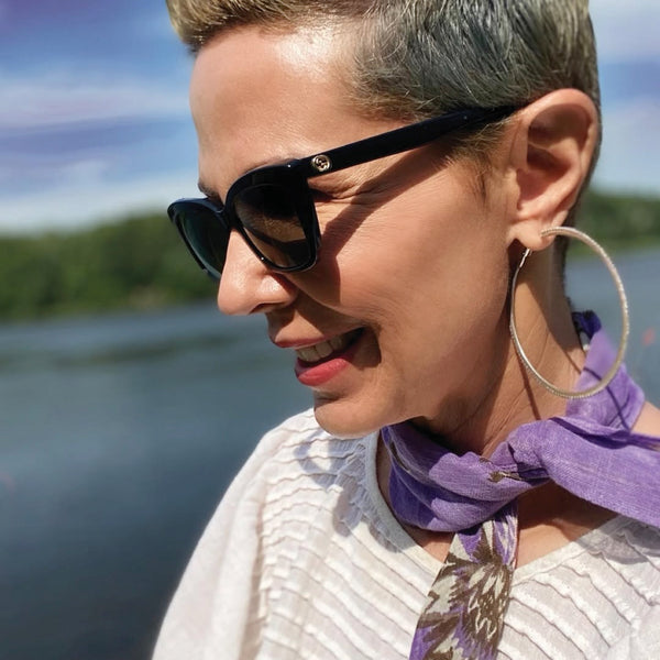 "I absolutely love 45R clothing.  The denim, indigo-dyed blouses, and cotton tees are not only ti...